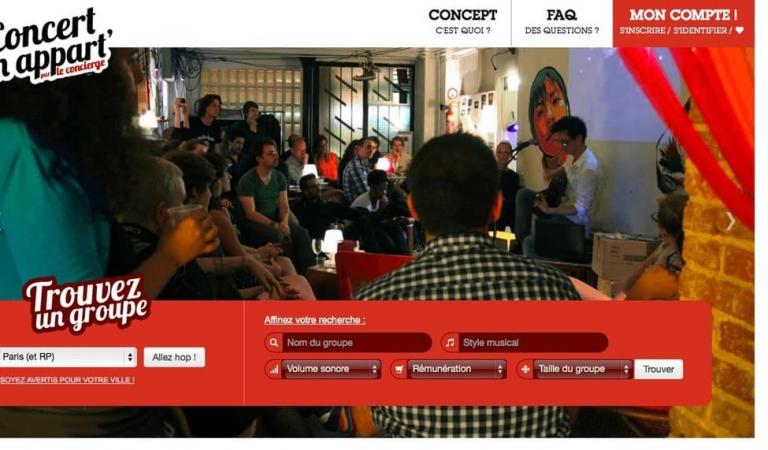 #loisirs: Concert en appart, concept de concerts privés à domicile.
