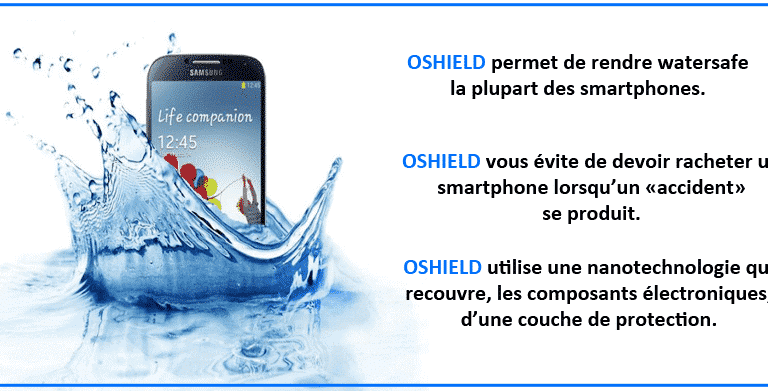 OSHIELD: De l&rsquo;étanchéité pour les smartphones, tablettes et autres appareils électroniques