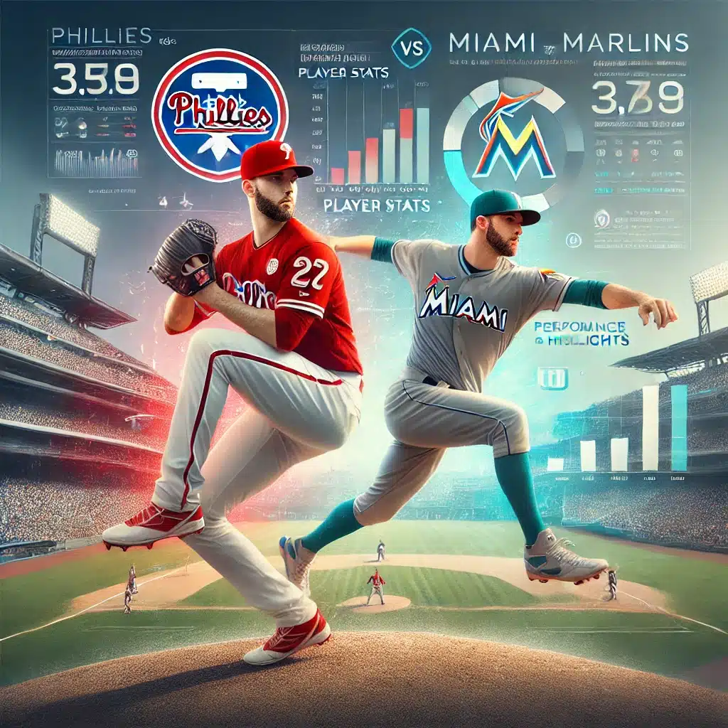 Phillies vs Miami Marlins Match Player Stats