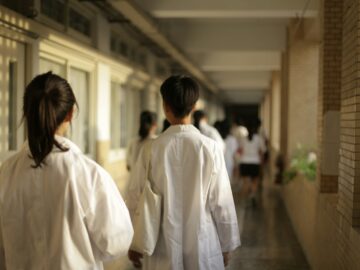 woman in white dress shirt