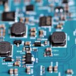 a close up of a circuit board