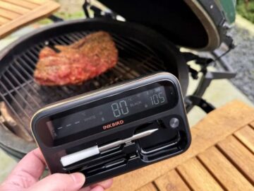 monitoring-meat-thermometer with inkbird wireless thermometer