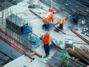 two men working