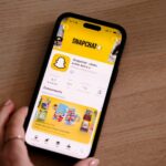 iPhone displaying the snapchat app store page