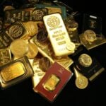 gold and silver round coins