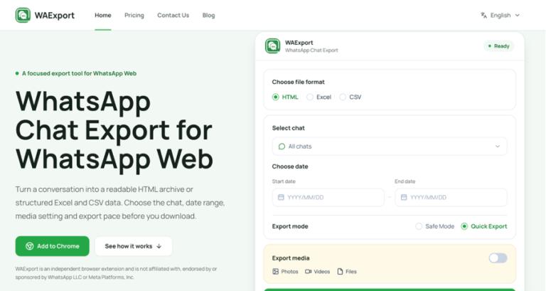 WhatsApp Group Number Export